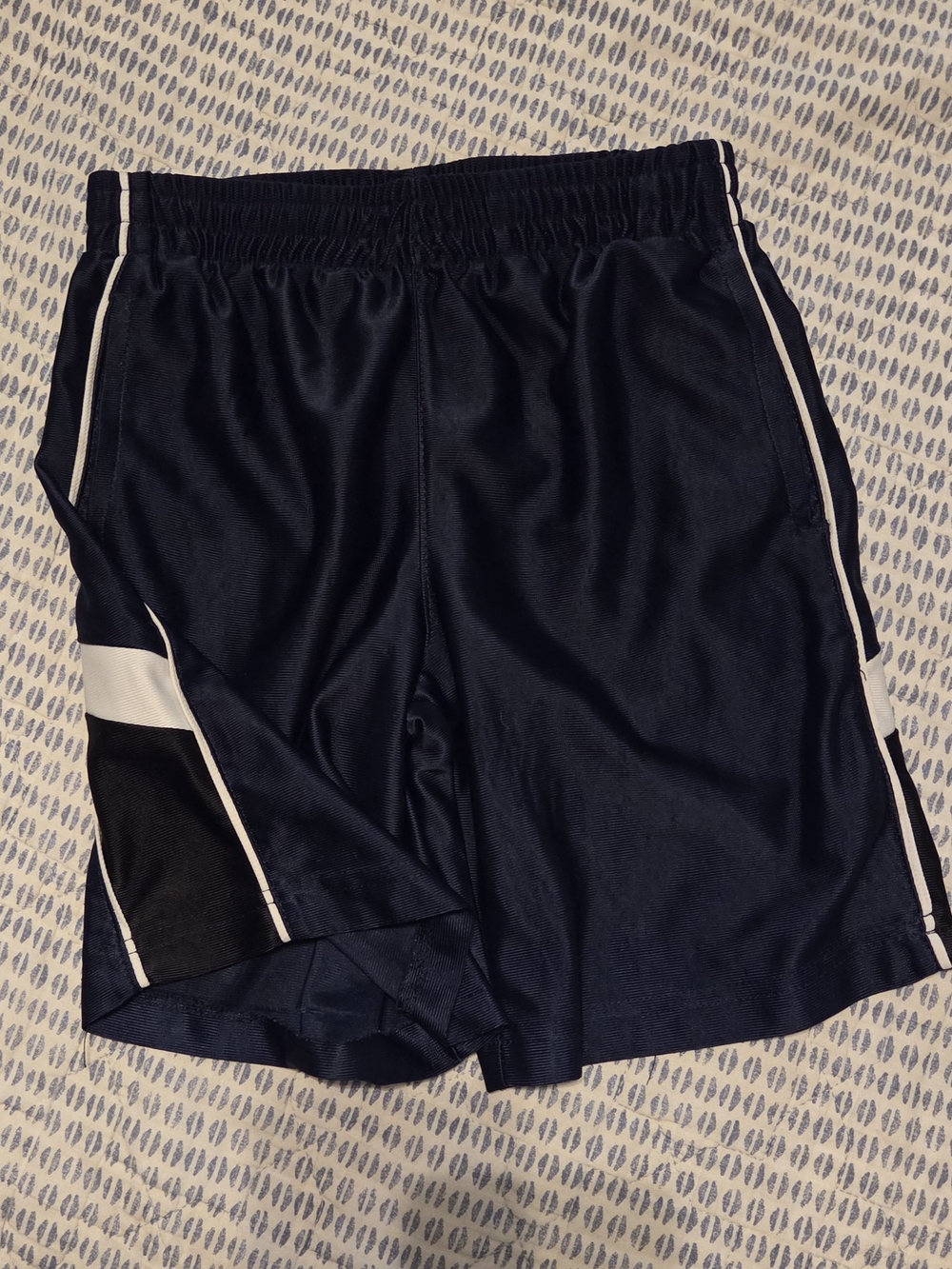 Athletech Navy and White Athletic Shorts